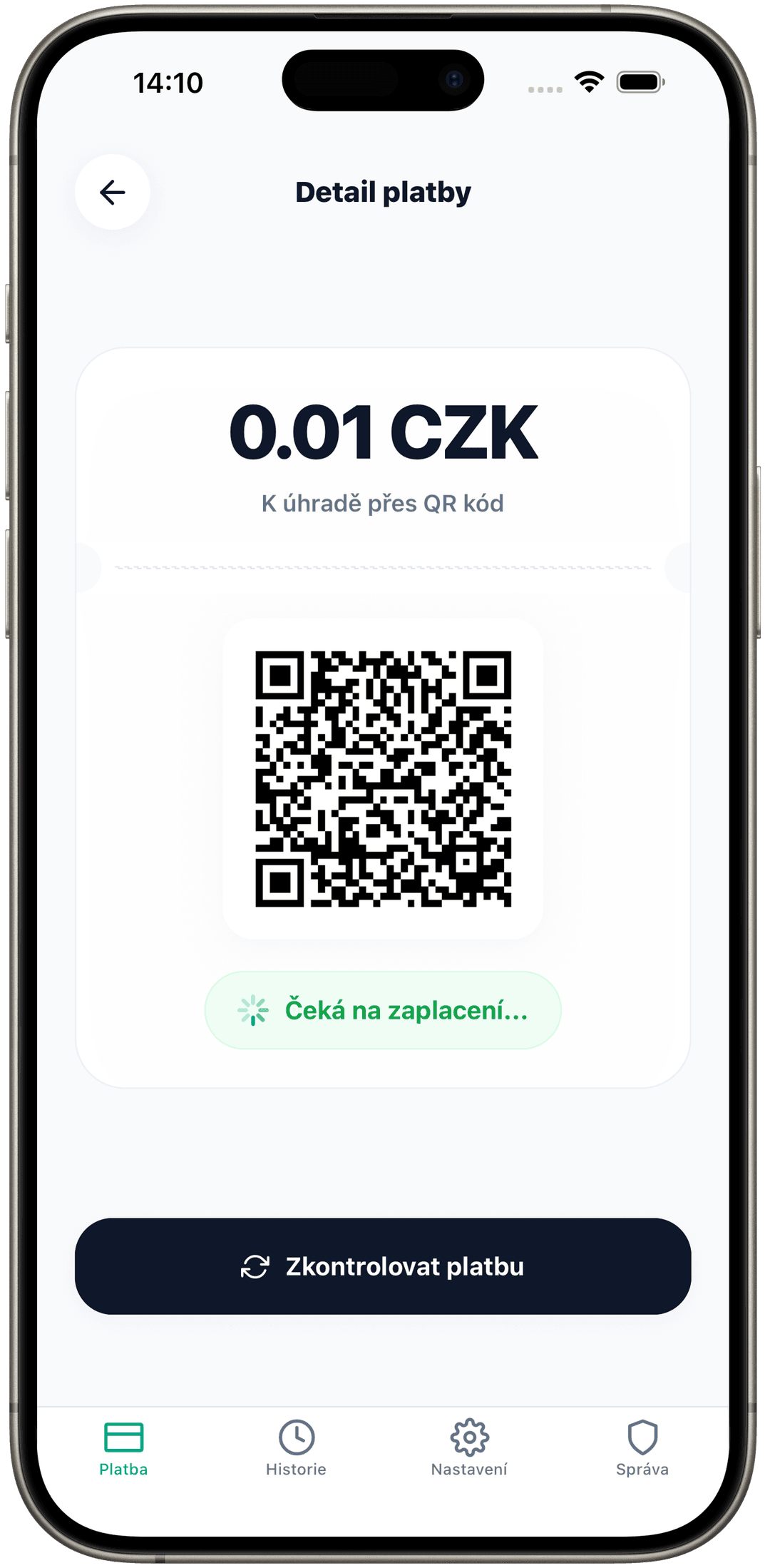 Scanpay App Mockup